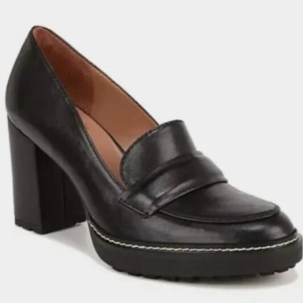 Naturalizer Black Dudney Heeled Loafers